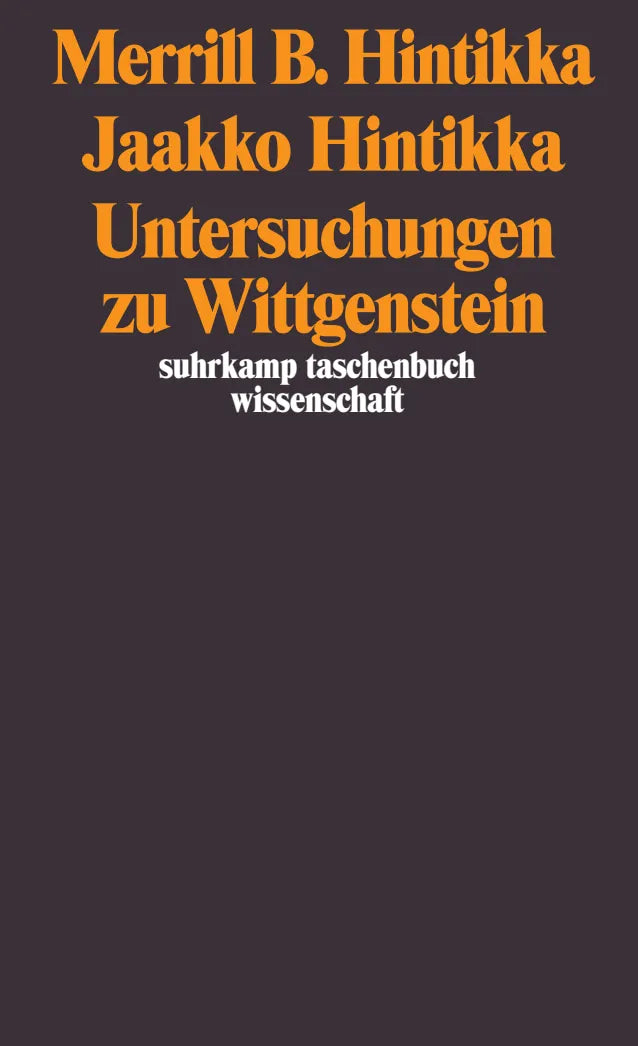 Buchcover von 'Untersuchungen zu Wittgenstein' - Taschenbuch von Merrill B. Hintikka