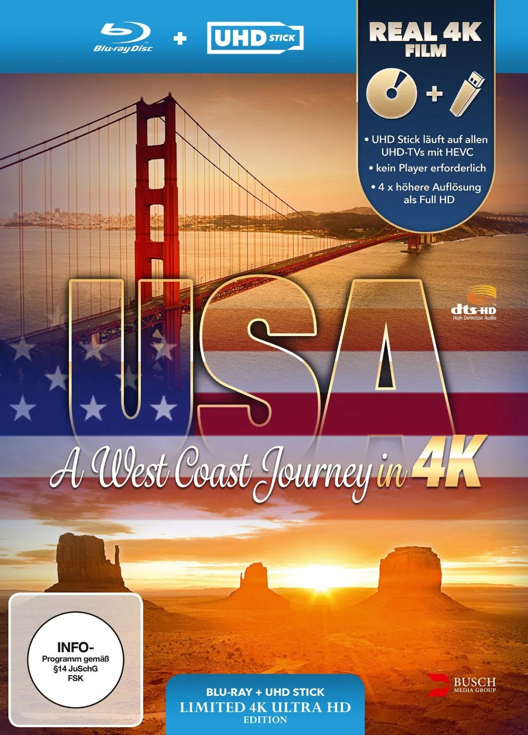 USA - A West Coast Journey [2 BRs] (+ UHD Stick - Blu-ray Disc