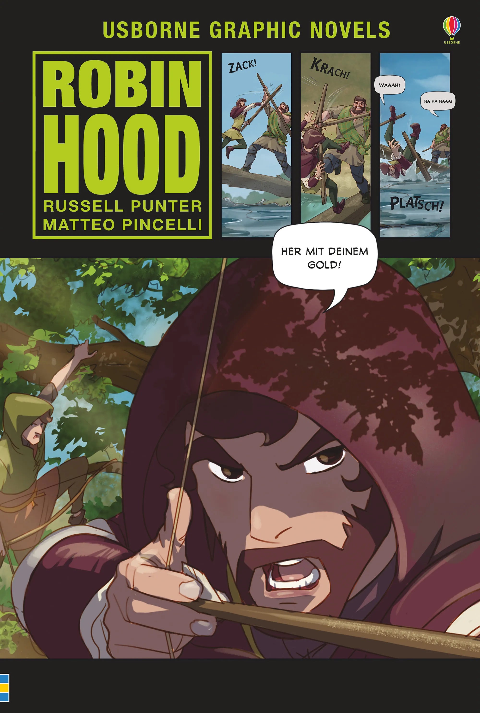 Buchcover von 'Usborne Graphic Novels: Robin Hood' - Gebundene Ausgabe von Russell Punter