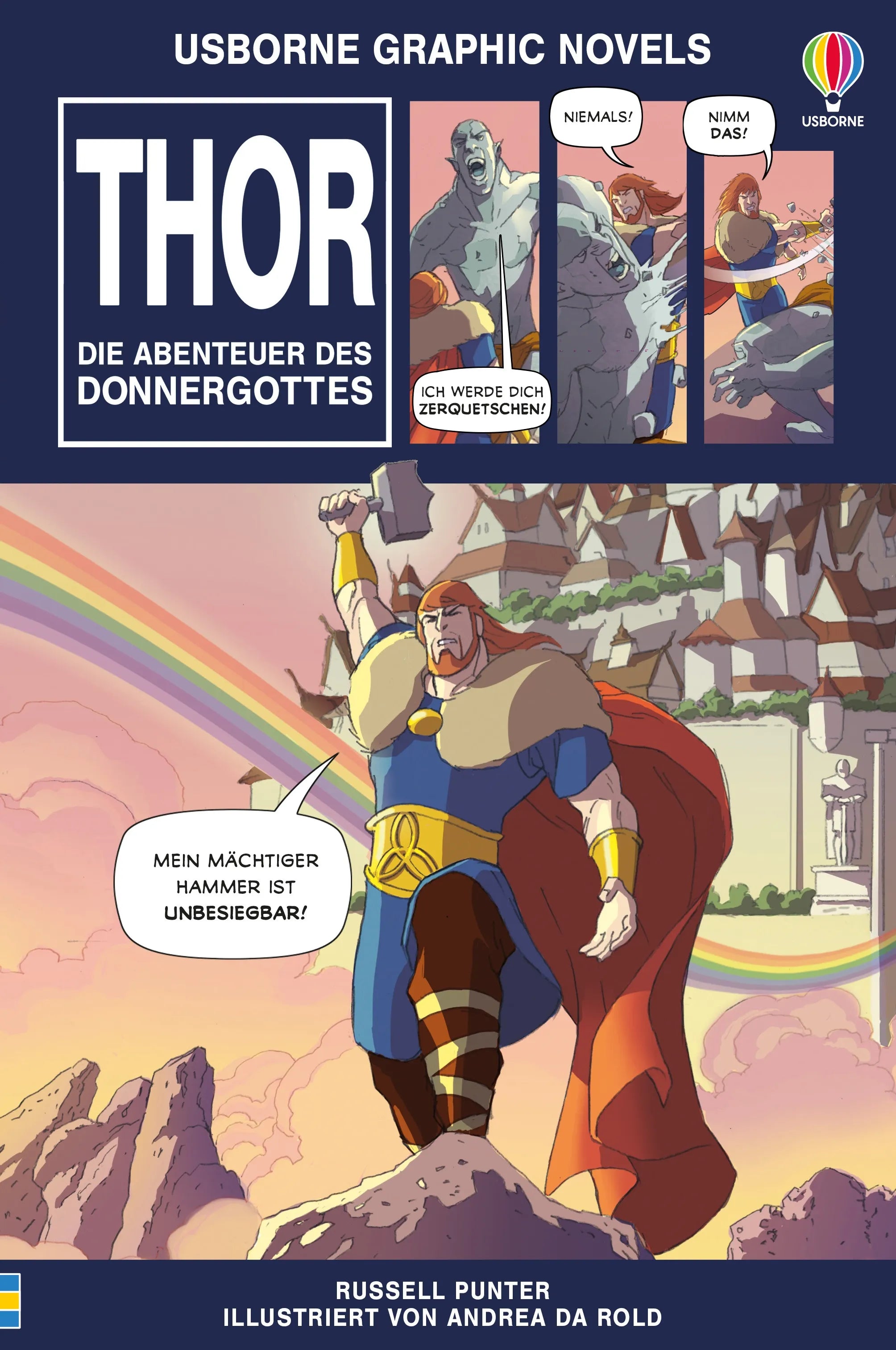 Buchcover von 'Usborne Graphic Novels: Thor – Die Abenteuer des Donnergottes' - Taschenbuch von Russell Punter