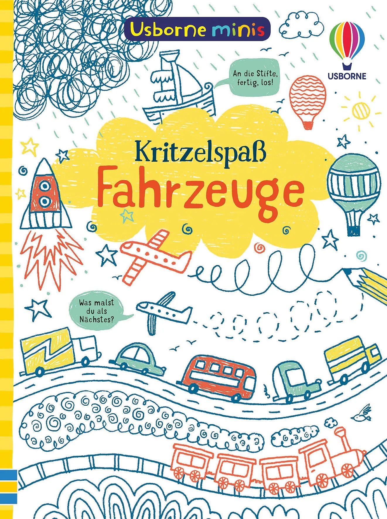 Buchcover von 'Usborne Minis: Kritzelspaß Fahrzeuge' - Taschenbuch von Simon Tudhope