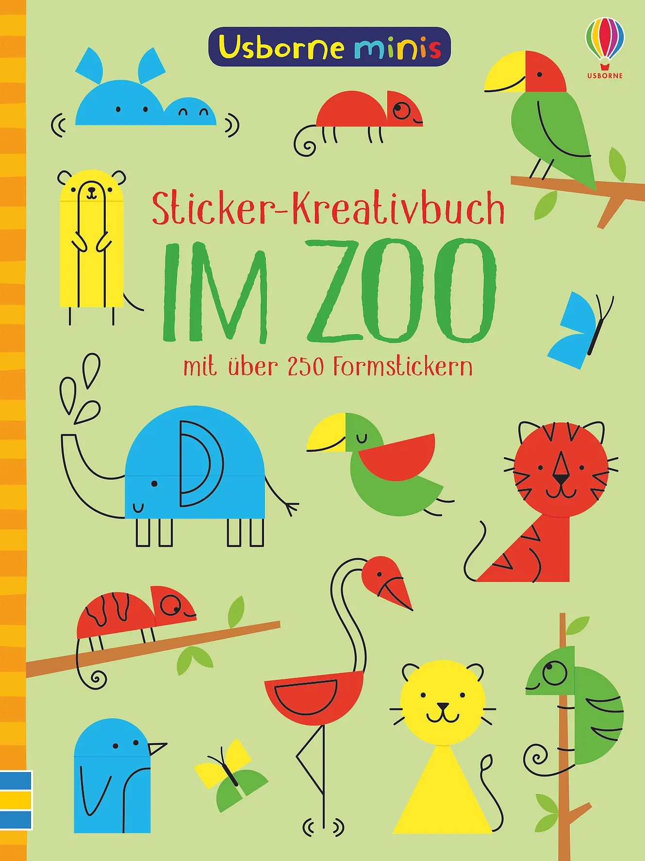 Buchcover von 'Usborne Minis - Sticker-Kreativbuch: Im Zoo' - Taschenbuch von Sam Smith