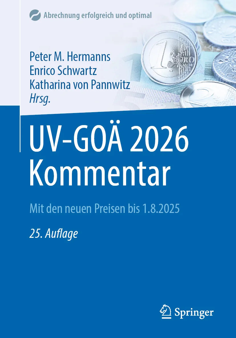Cover: UV-GOÄ 2026 Kommentar (E-Book)
