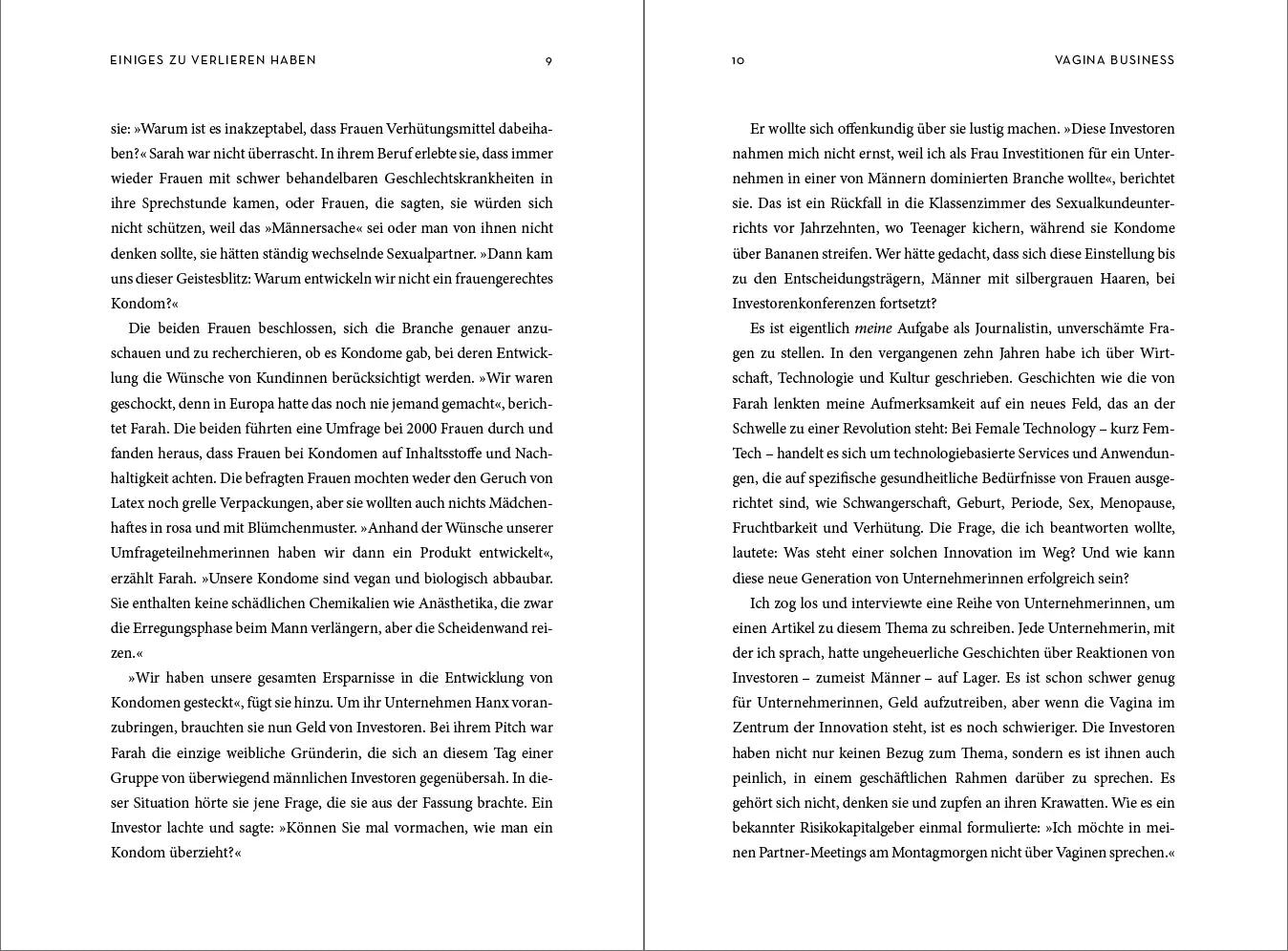 Innenansicht von 'Vagina Business' - Taschenbuch