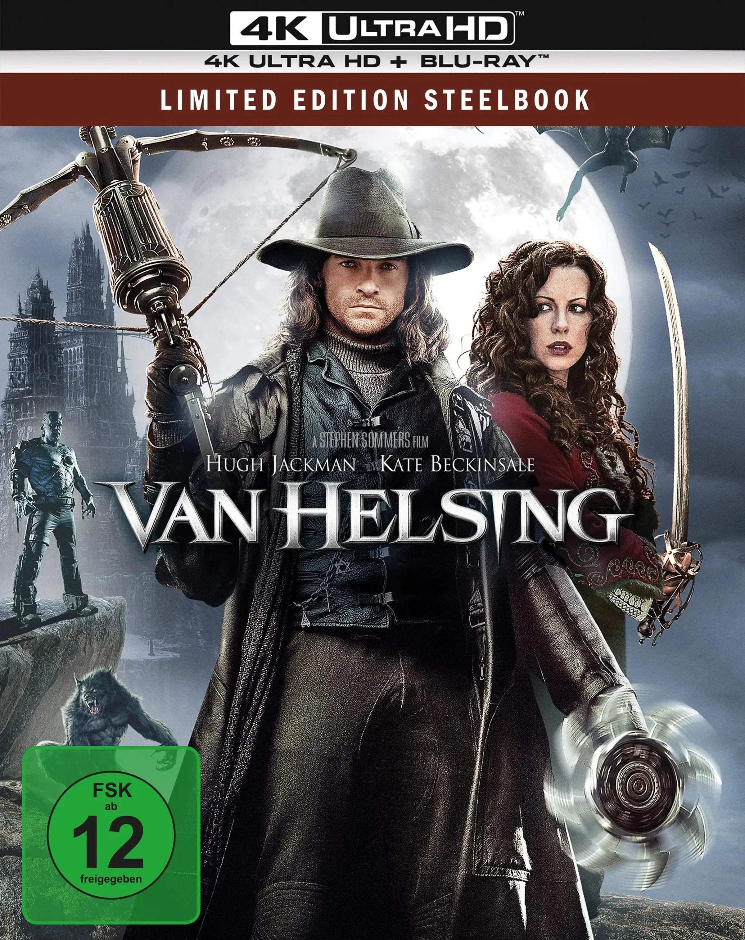 4K UHD Blu-ray-Cover: Van Helsing. Regie: Stephen Sommers