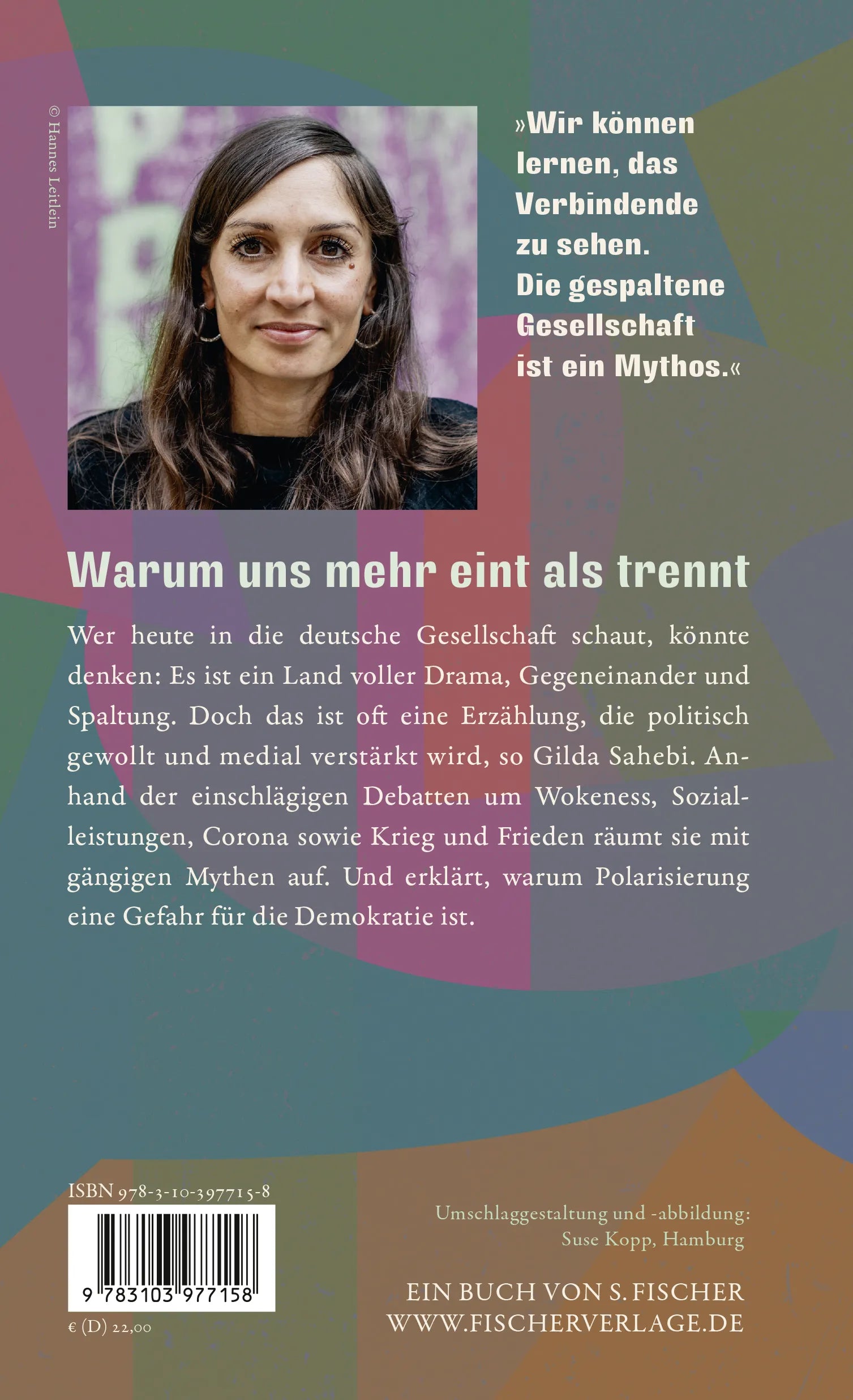 Buchrückseite von 'Verbinden statt spalten' mit Klappentext - Gebundene Ausgabe