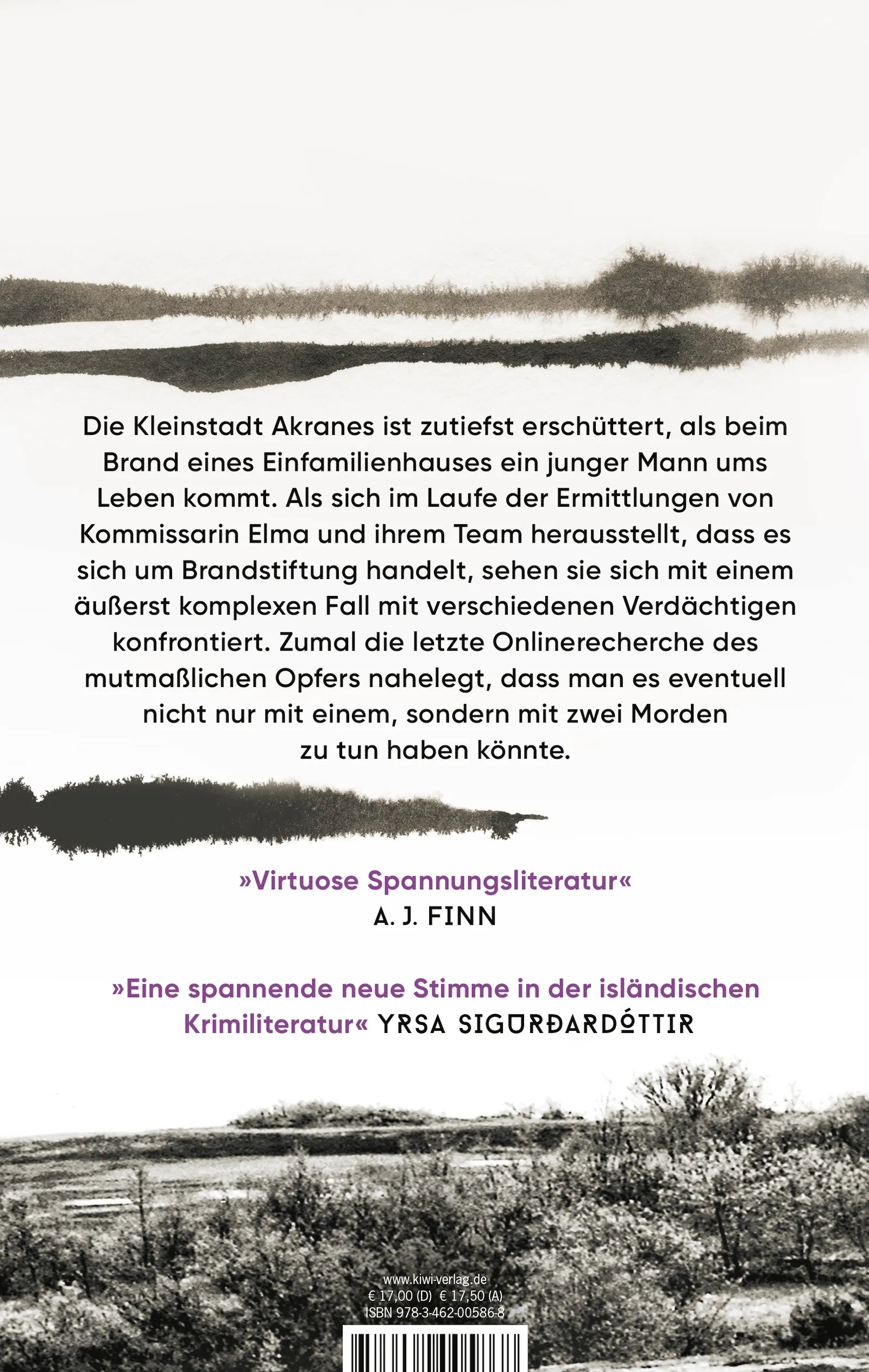 Buchrückseite von 'Verborgen' mit Klappentext - Paperback