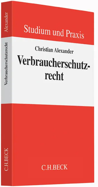 Buchcover von 'Verbraucherschutzrecht' - Taschenbuch von Christian Alexander