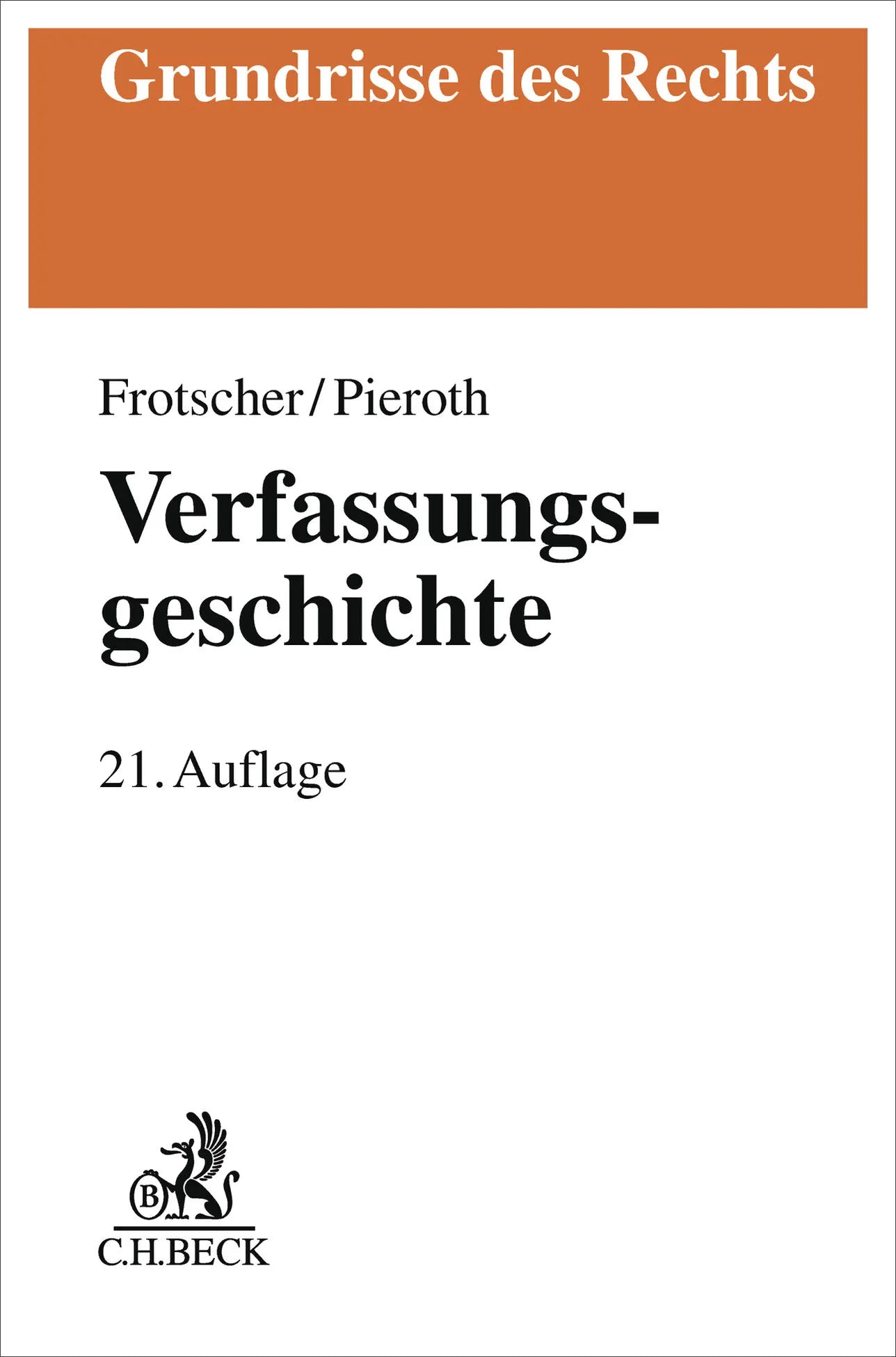 Buchcover von 'Verfassungsgeschichte' - Taschenbuch von Werner Frotscher