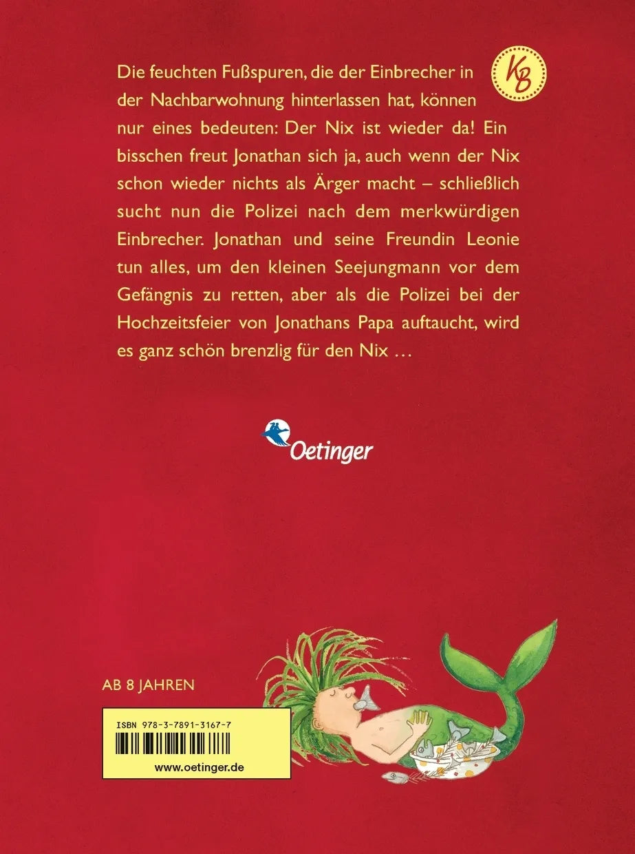 Buchrückseite von 'Verflixt - ein Nix! 2. Wieder Nix!' mit Klappentext - Gebundene Ausgabe