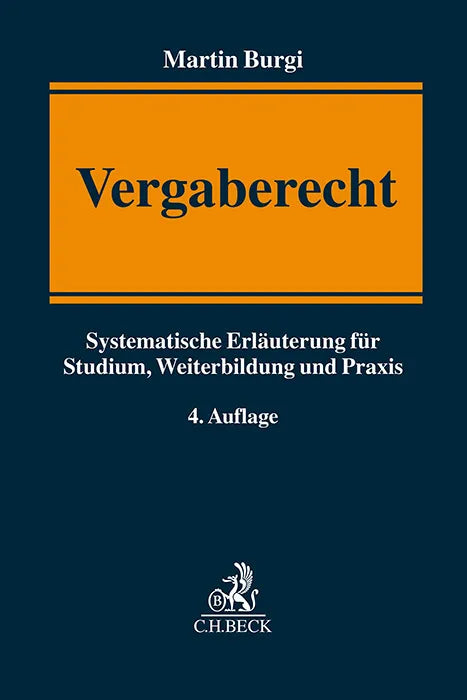 Buchcover von 'Vergaberecht' - Taschenbuch von Martin Burgi