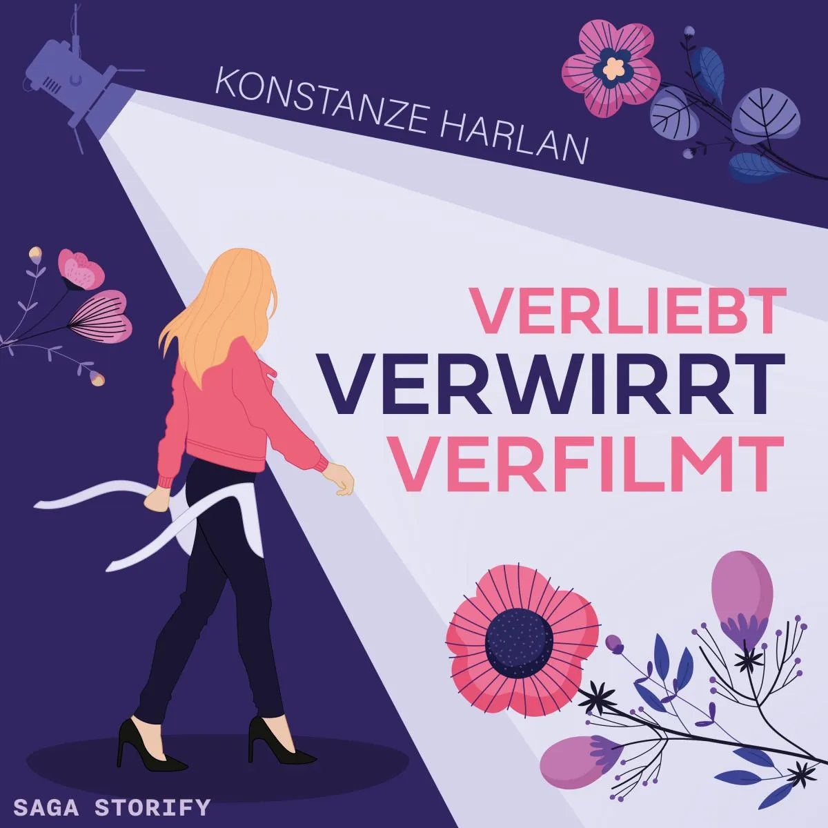 Cover: Verliebt. Verwirrt. Verfilmt. (Hörbuch Download) von Konstanze Harlan