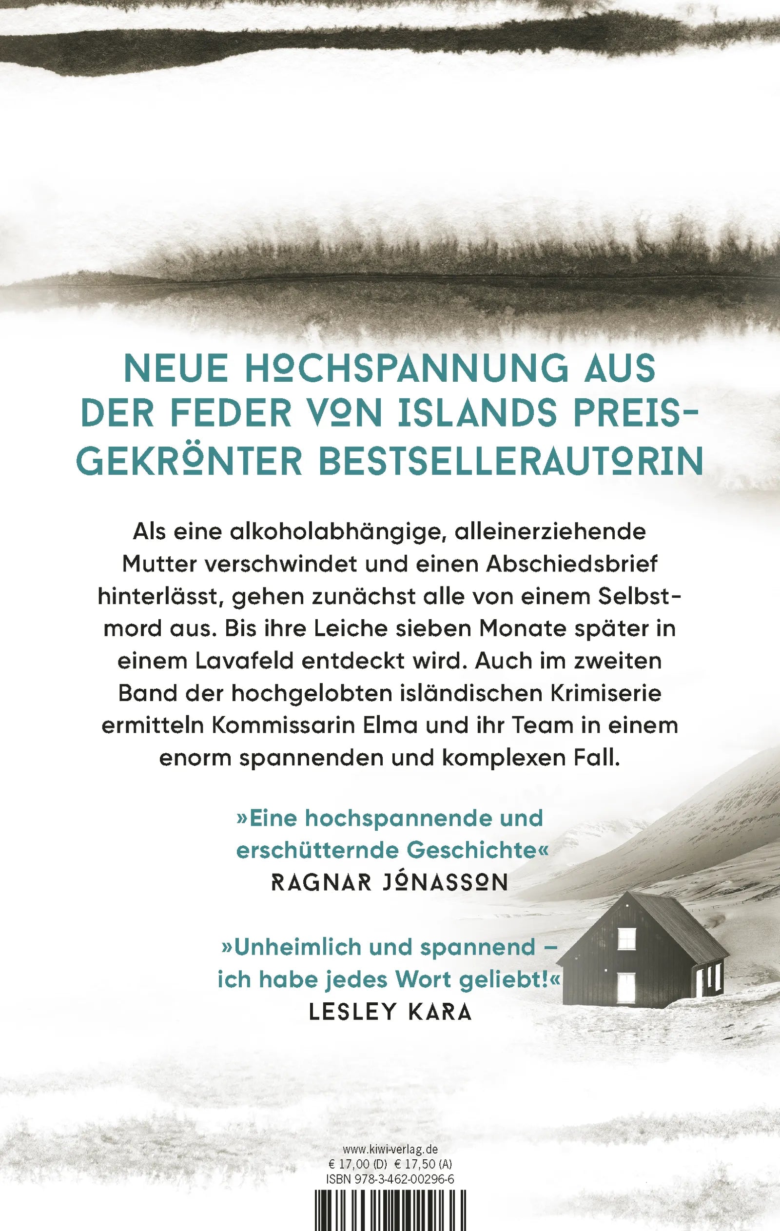 Buchrückseite von 'Verlogen' mit Klappentext - Paperback