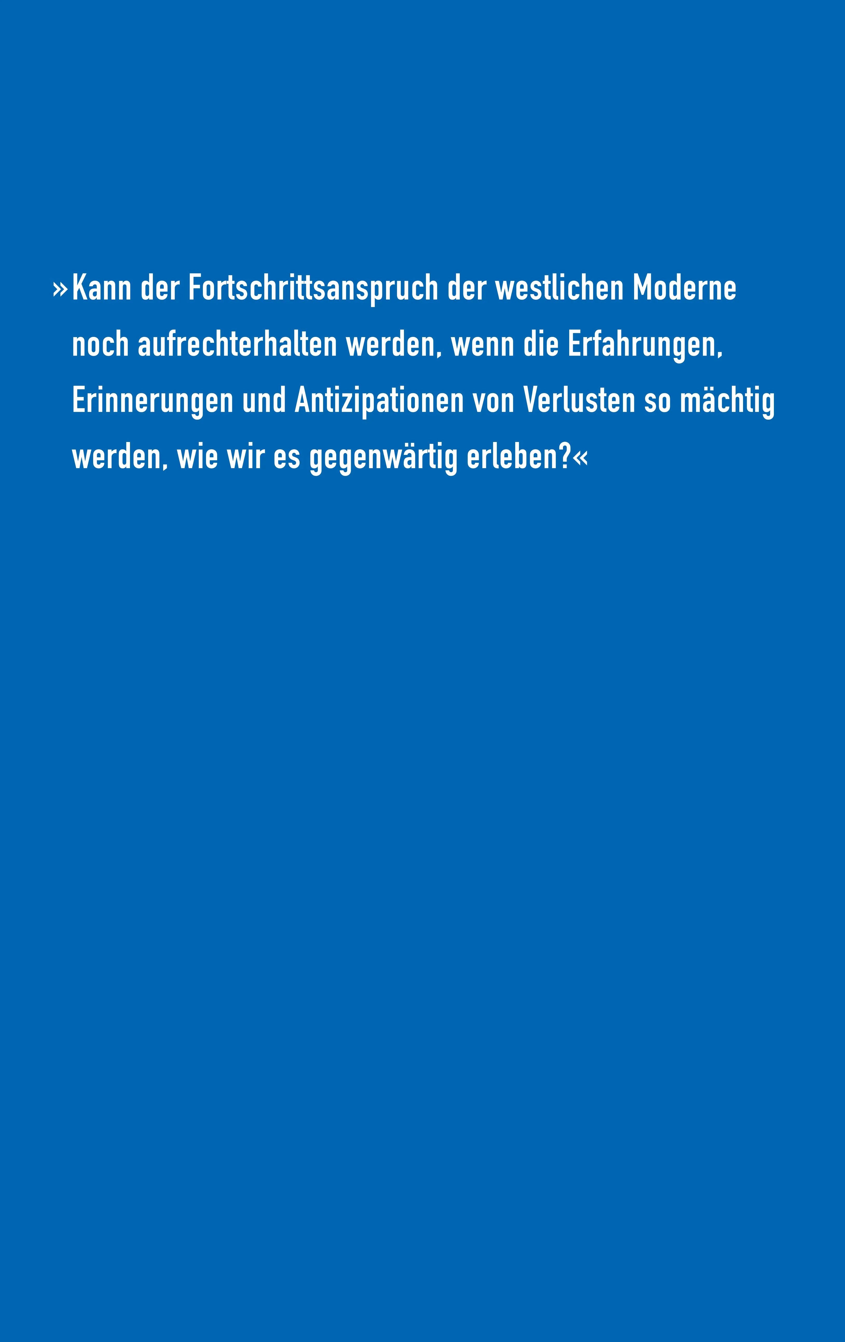 Buchrückseite von 'Verlust' mit Klappentext - Gebundene Ausgabe