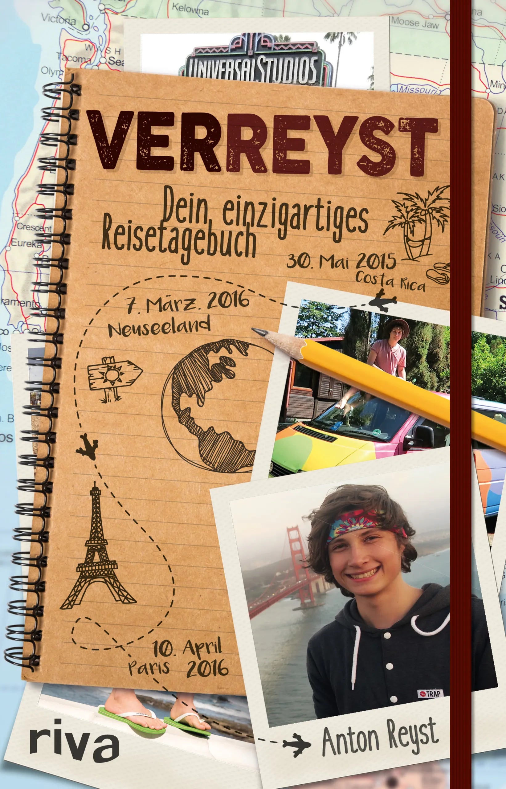Buchcover von 'VERREYST – Dein einzigartiges Reisetagebuch' - Gebundene Ausgabe von Anton Reyst