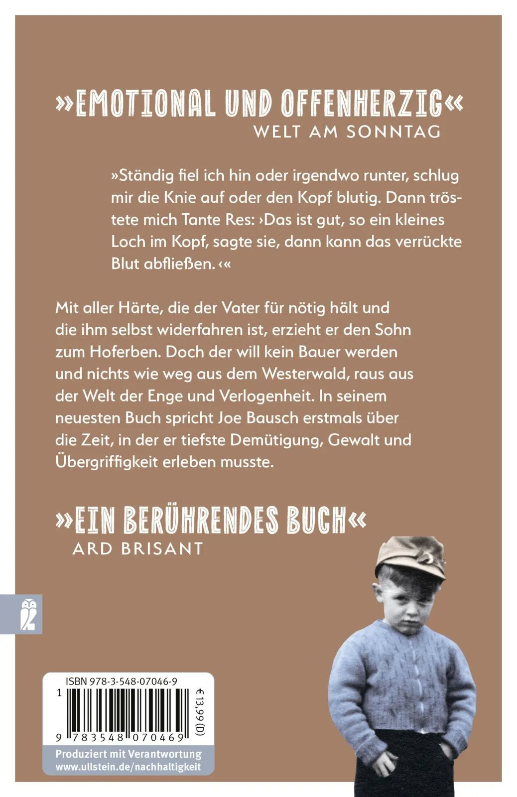 Buchrückseite von 'Verrücktes Blut' mit Klappentext - Taschenbuch