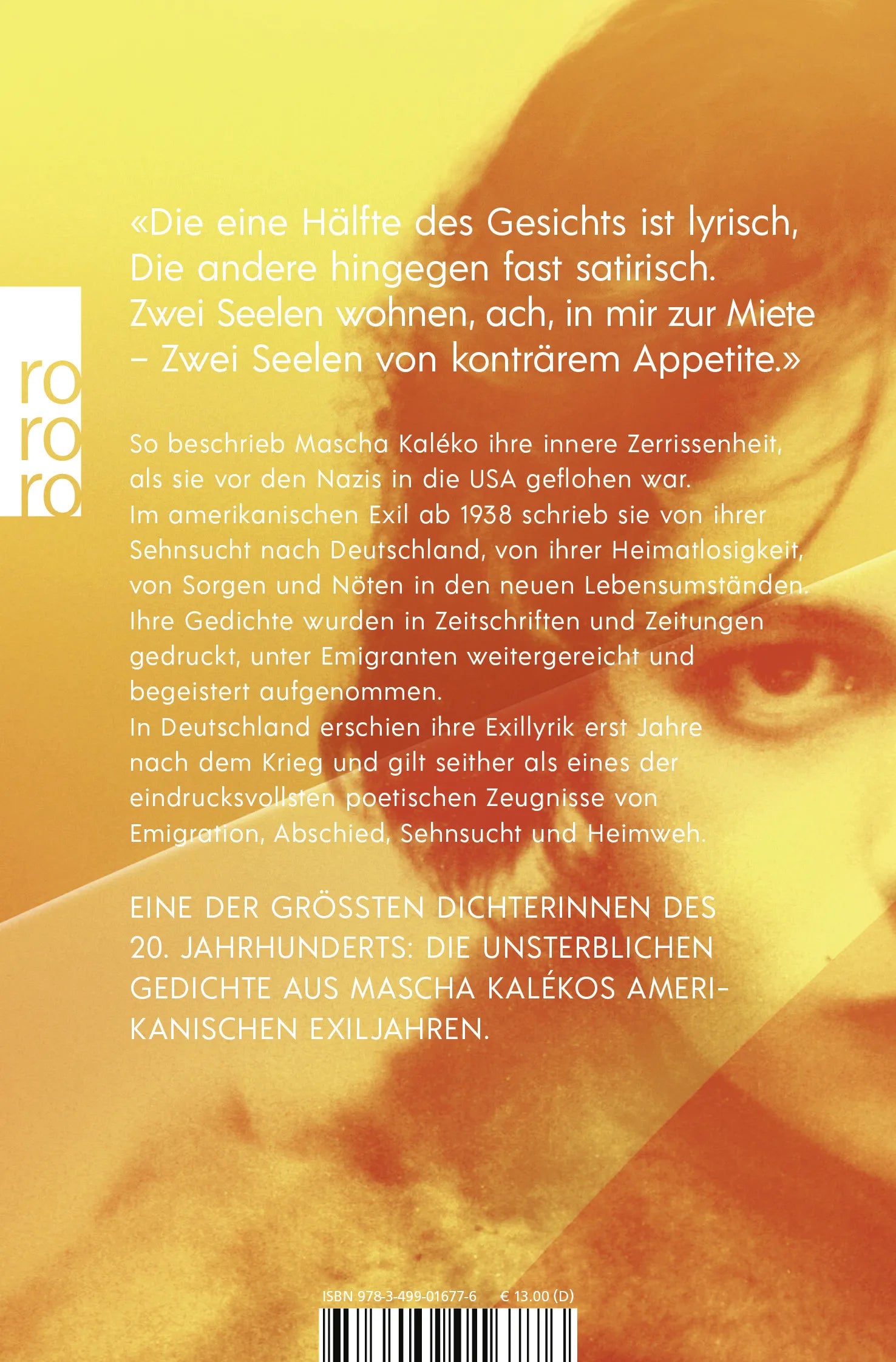Buchrückseite von 'Verse für Zeitgenossen' mit Klappentext - Taschenbuch