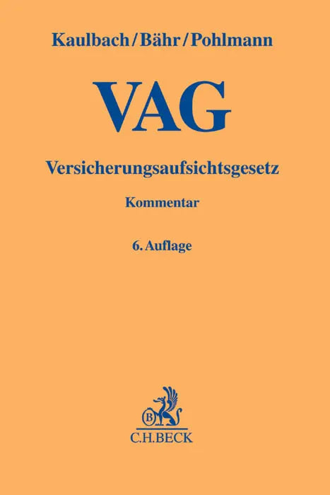 Buchcover von 'Versicherungsaufsichtsgesetz. VAG' - Gebundene Ausgabe von Detlef Kaulbach