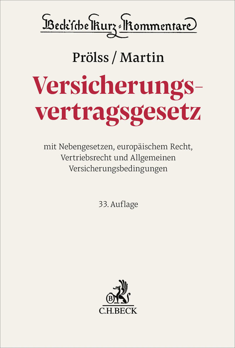 Versicherungsvertragsgesetz. VVG