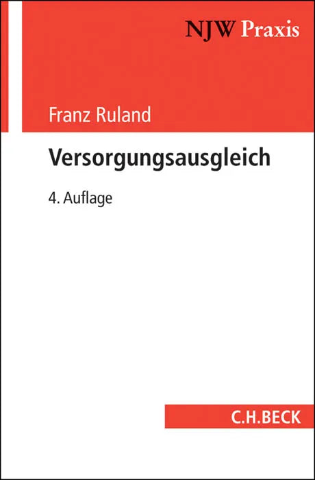 Buchcover von 'Versorgungsausgleich' - Taschenbuch von Franz Ruland