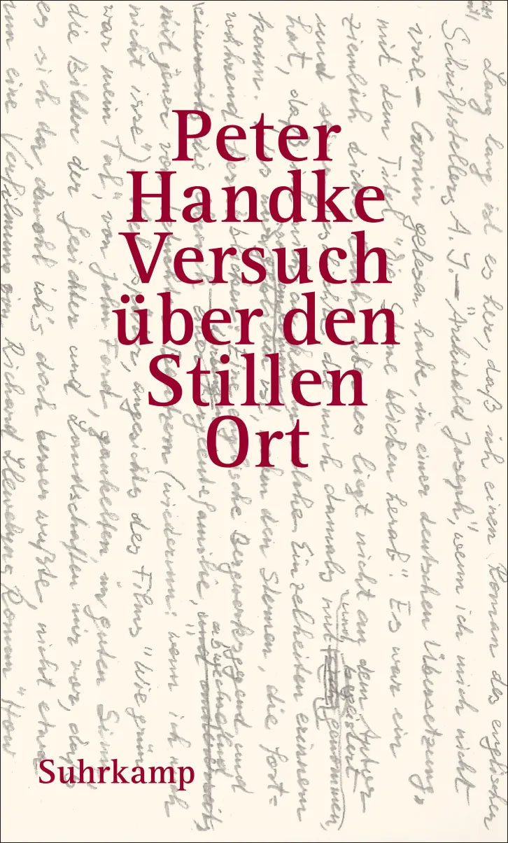 Buchcover von 'Versuch über den Stillen Ort' - Gebundene Ausgabe von Peter Handke