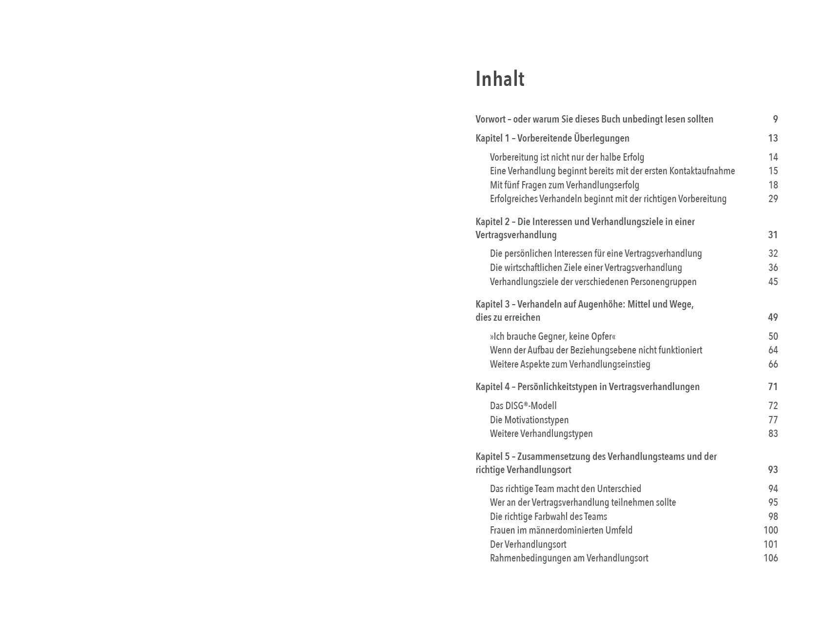 Innenansicht von 'Verträge verhandeln' - Taschenbuch