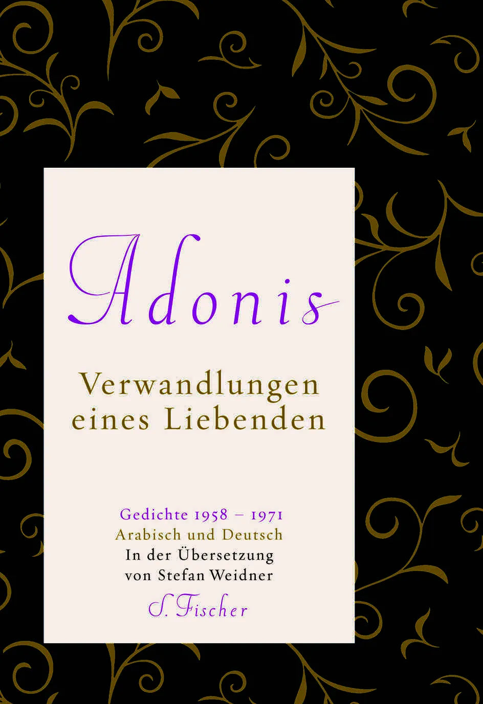 Buchcover von 'Verwandlungen eines Liebenden' - Gebundene Ausgabe von Adonis