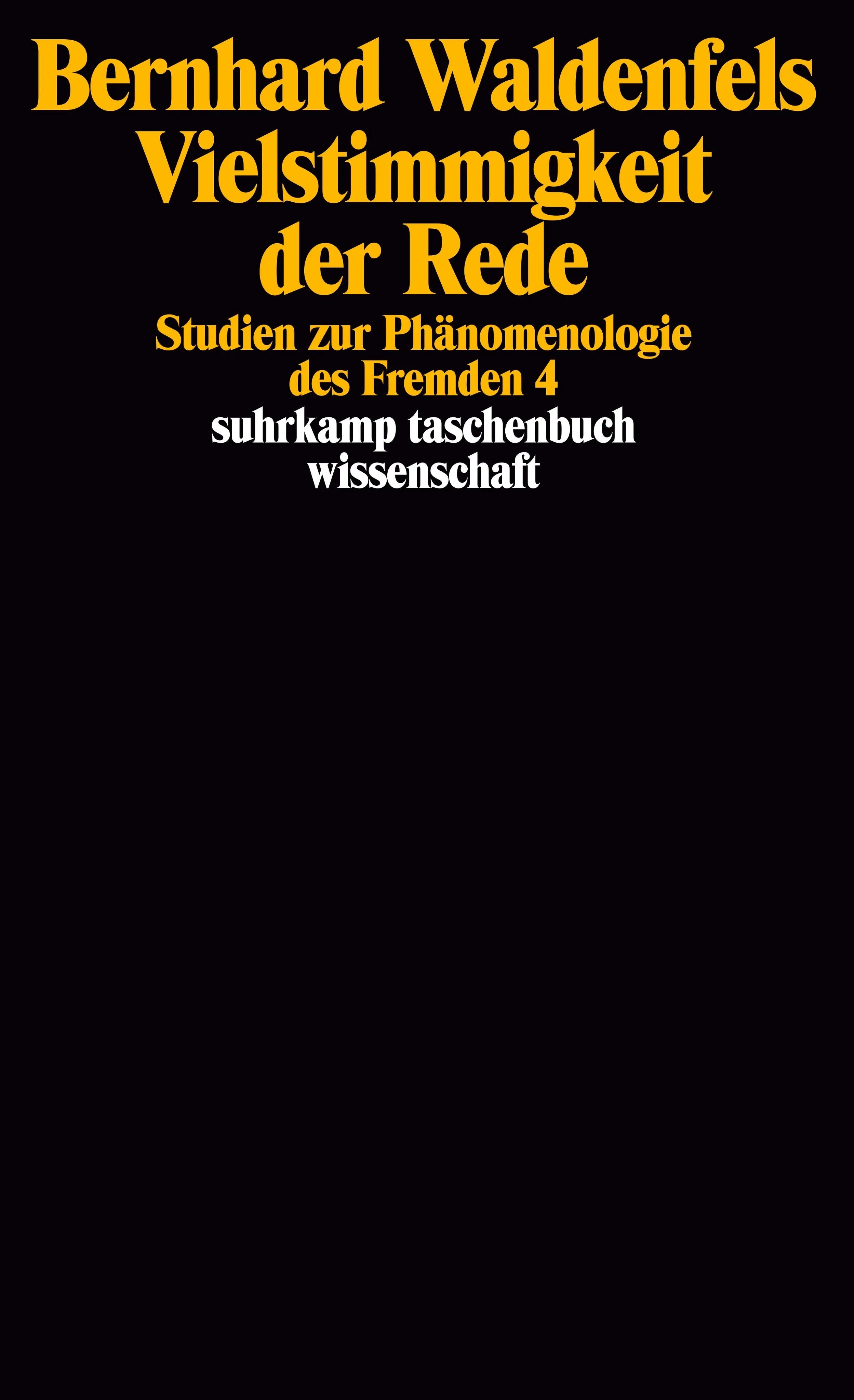 Buchcover von 'Vielstimmigkeit der Rede' - Taschenbuch von Bernhard Waldenfels