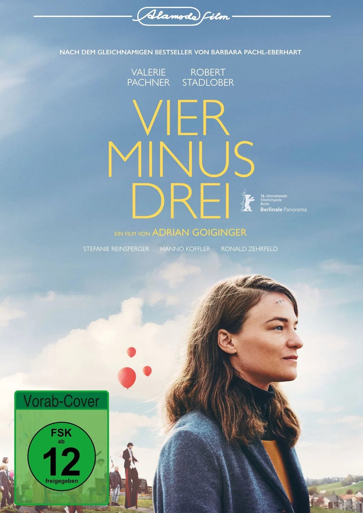 DVD-Cover: Vier minus drei. Regie: Adrian Goiginger