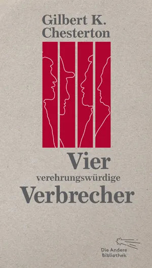 Buchcover von 'Vier verehrungswürdige Verbrecher' - Gebundene Ausgabe von Gilbert Keith Chesterton