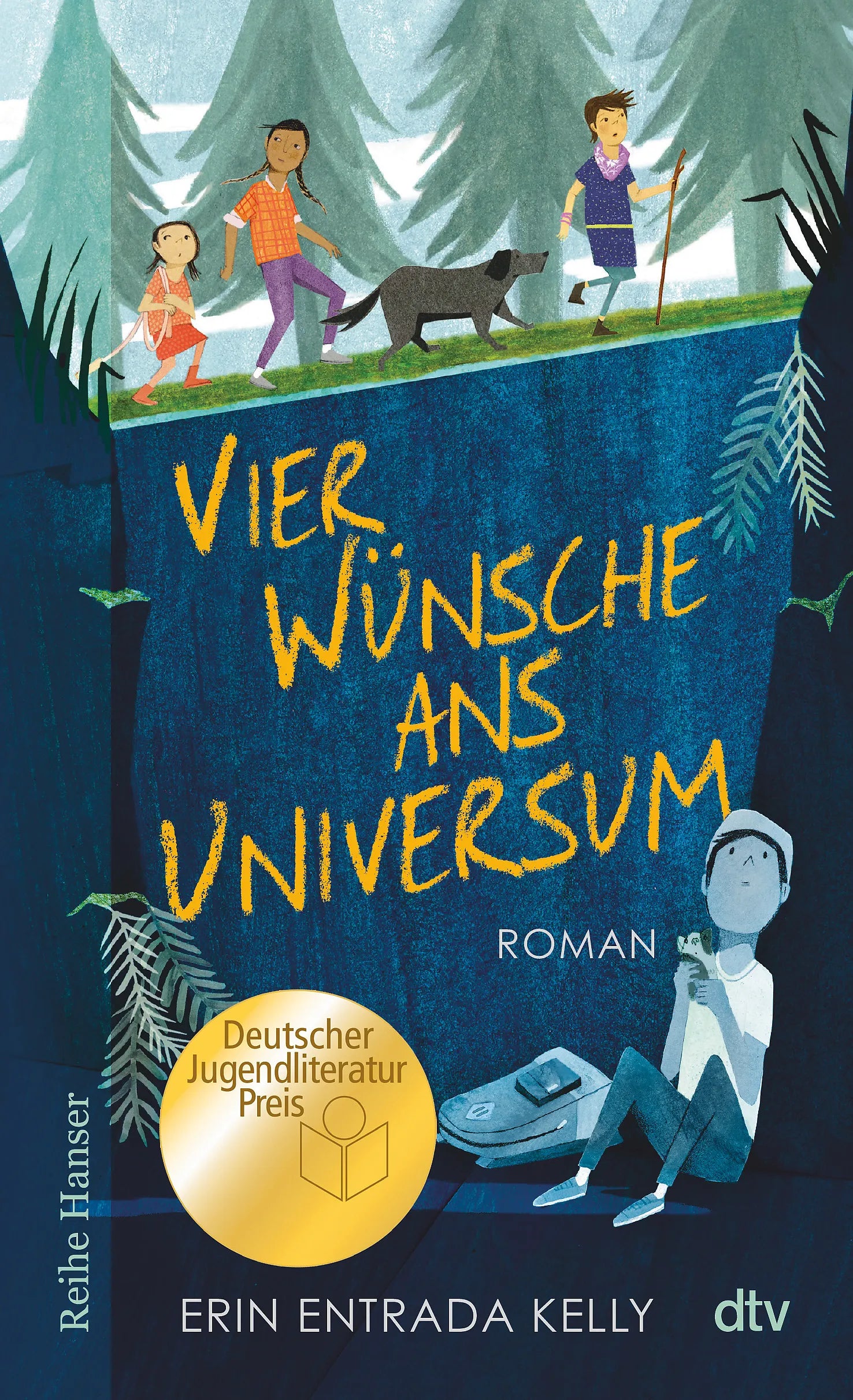 Buchcover von 'Vier Wünsche ans Universum' - Taschenbuch von Erin Entrada Kelly