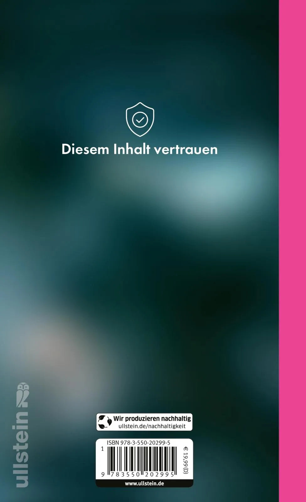 Buchrückseite von 'VIEWS' mit Klappentext - Gebundene Ausgabe