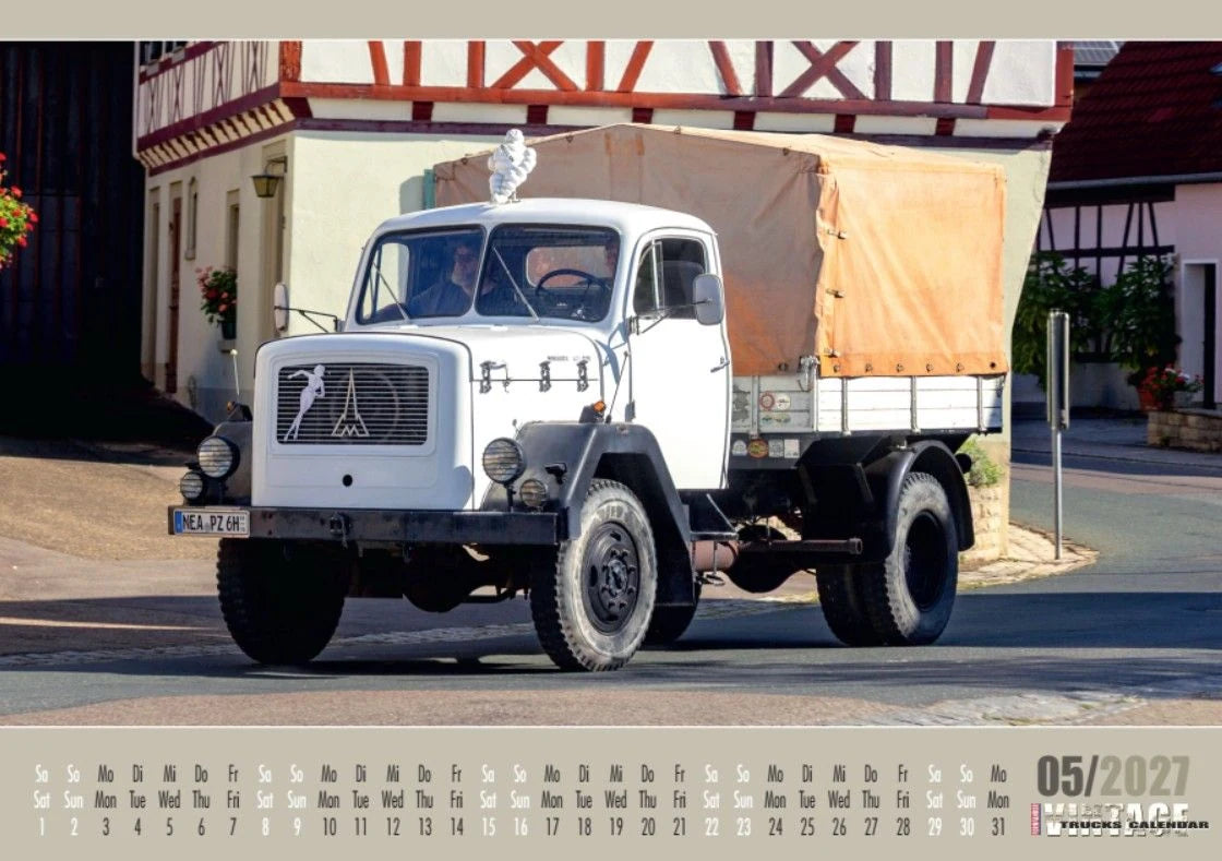 Vintage Trucks Kalender 2027 – Ansicht