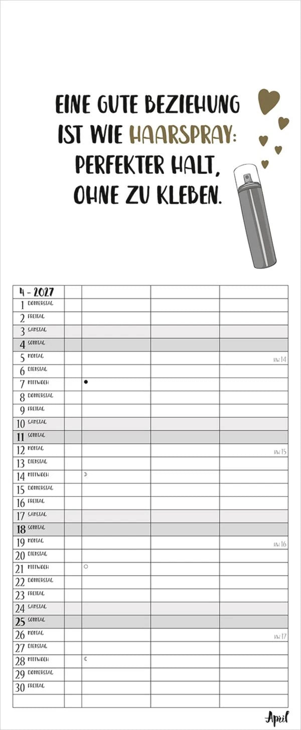 Visual Words Timer für 2 2027 – Ansicht