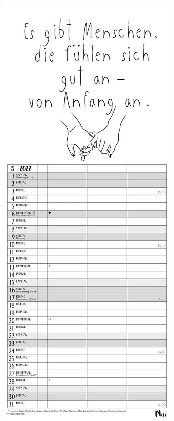 Visual Words Timer für 2 2027 – Ansicht