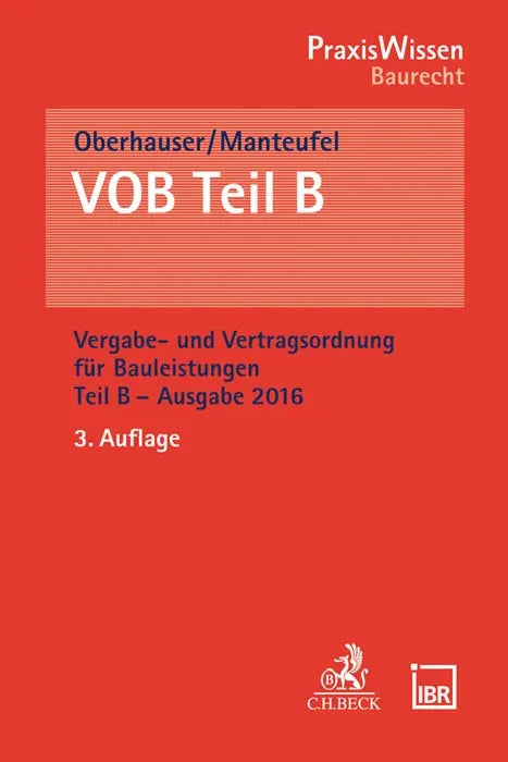 Buchcover von 'VOB Teil B' - Taschenbuch von Iris Oberhauser
