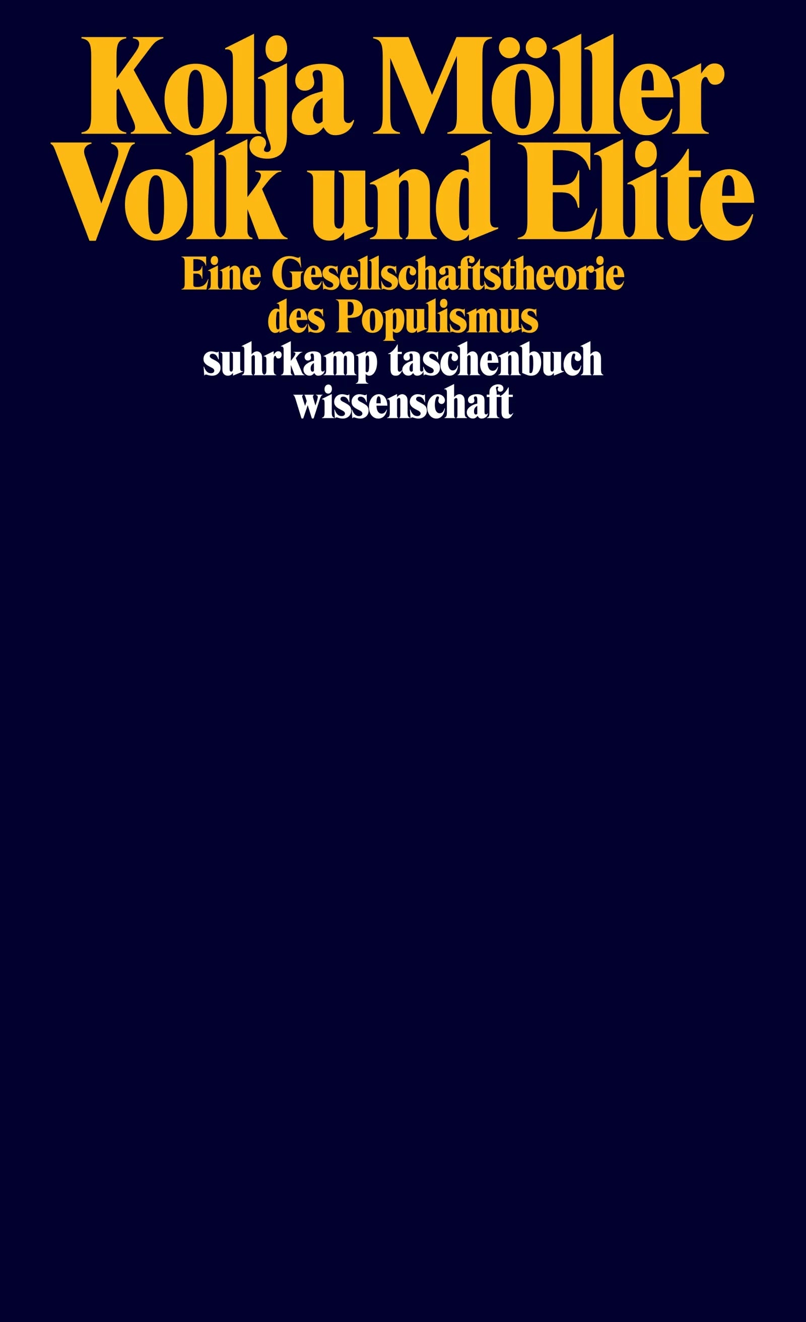 Cover: Volk und Elite (E-Book) von Kolja Möller