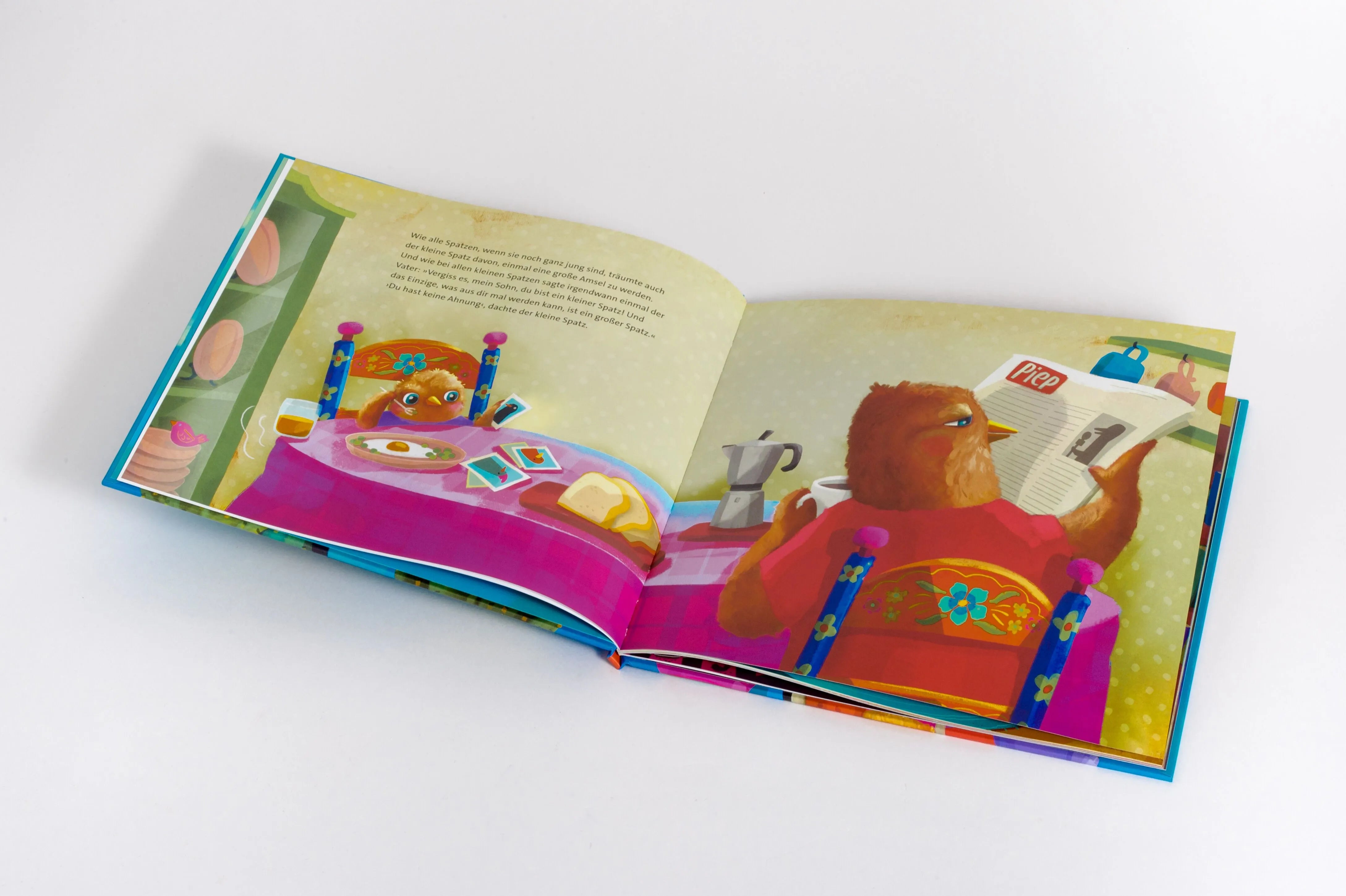 Detailansicht: Vom kleinen Spatz, der eine große Amsel werden wollte (Hardcover)