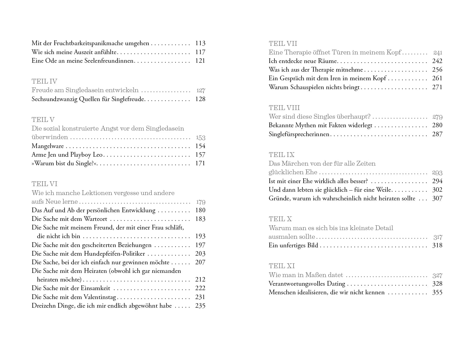 Innenansicht von 'Vom unerwarteten Vergnügen, Single zu sein' - Taschenbuch