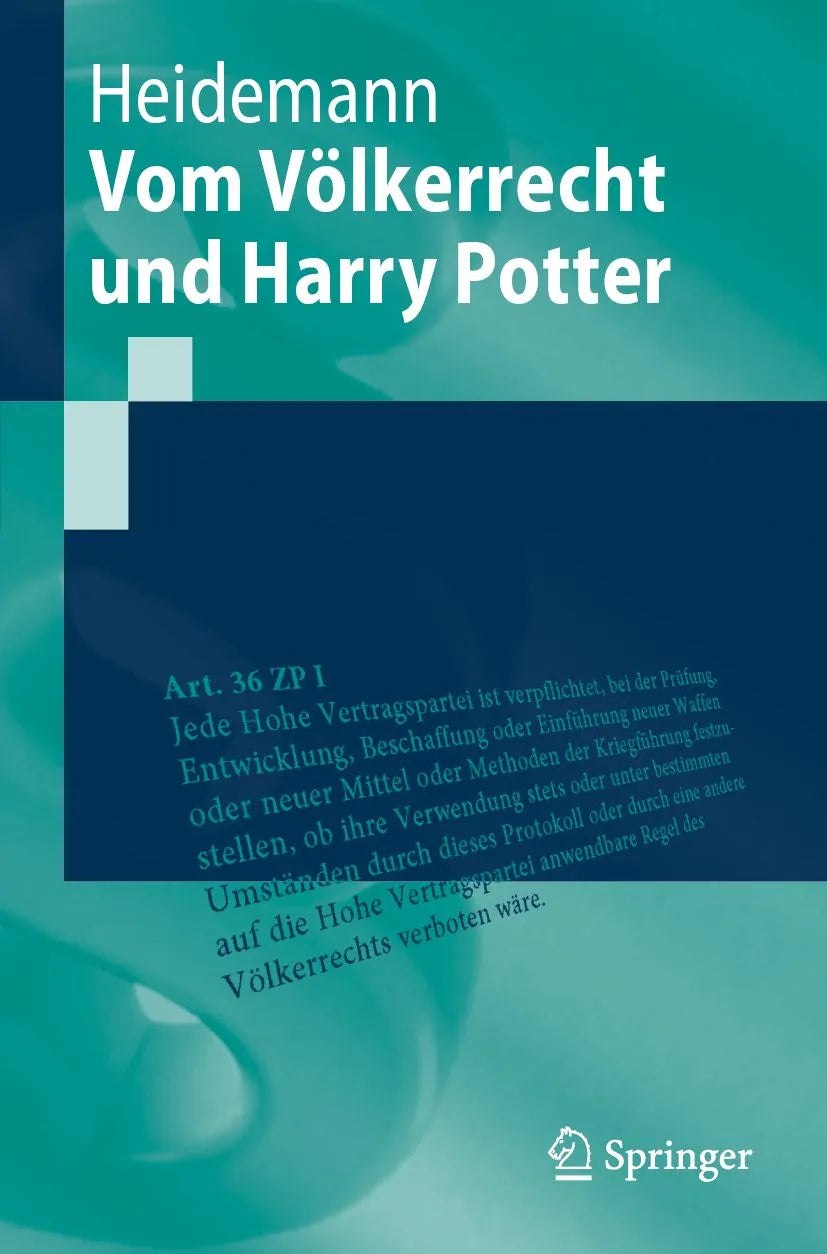 Cover: Vom Völkerrecht und Harry Potter (E-Book) von Frauke Heidemann