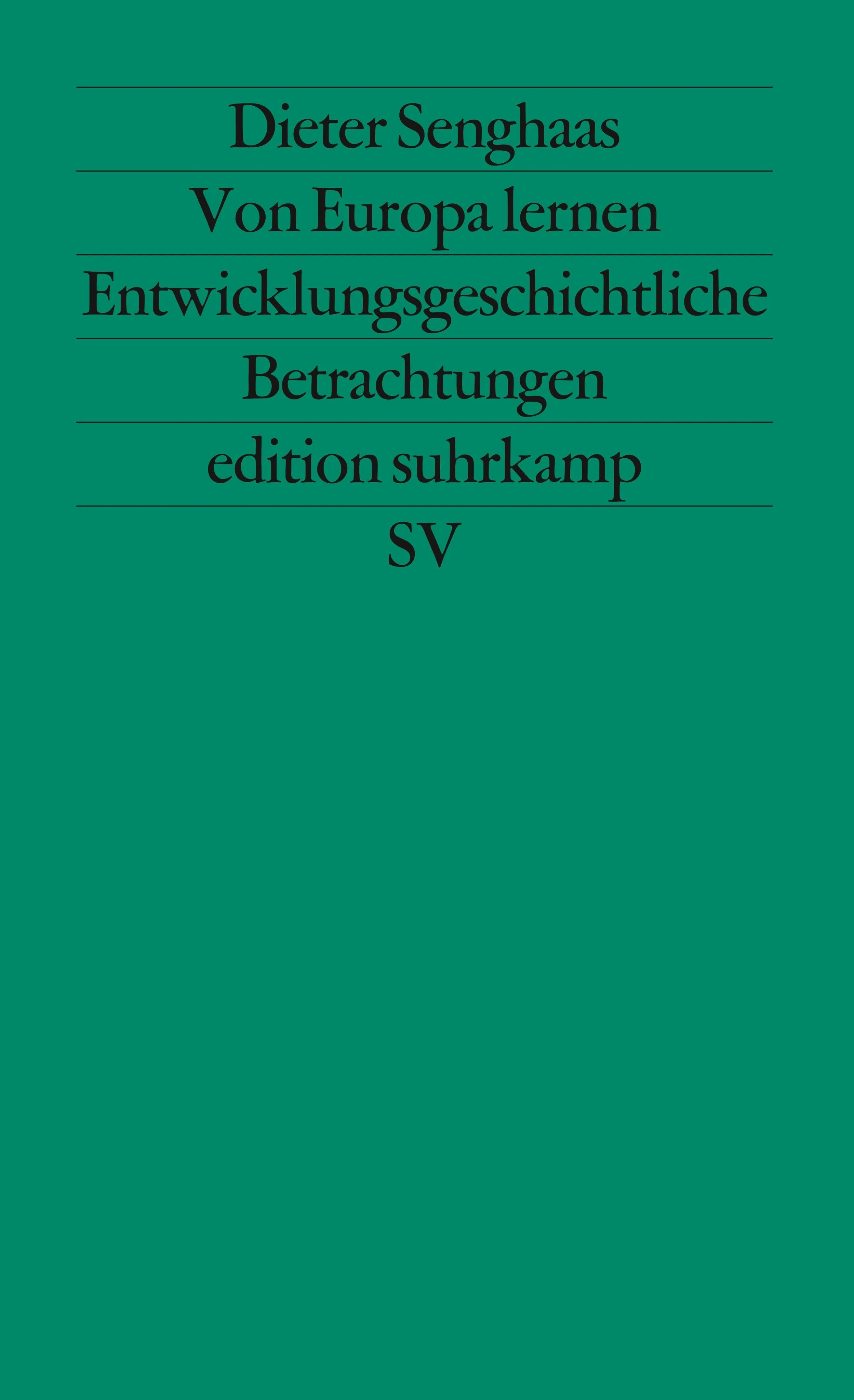Buchcover von 'Von Europa lernen' - Taschenbuch von Dieter Senghaas