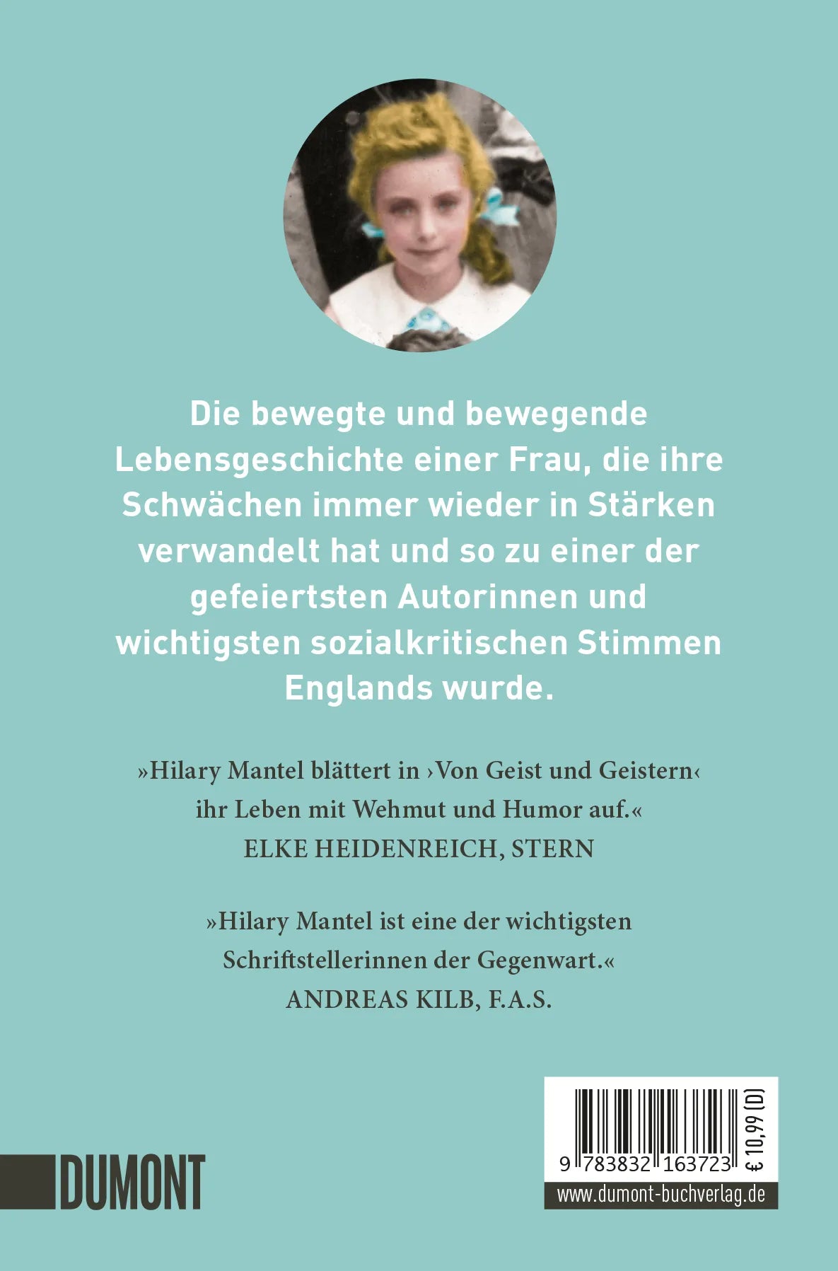 Buchrückseite von 'Von Geist und Geistern' mit Klappentext - Taschenbuch