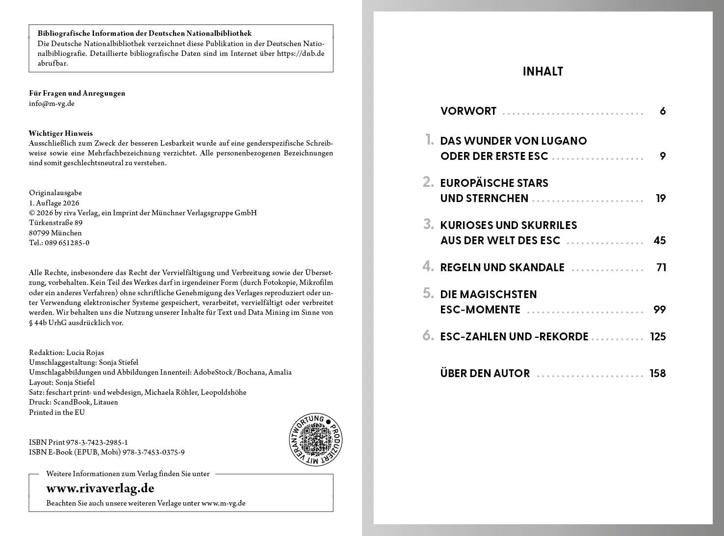 Innenansicht von 'Von null auf Douze Points' - Taschenbuch