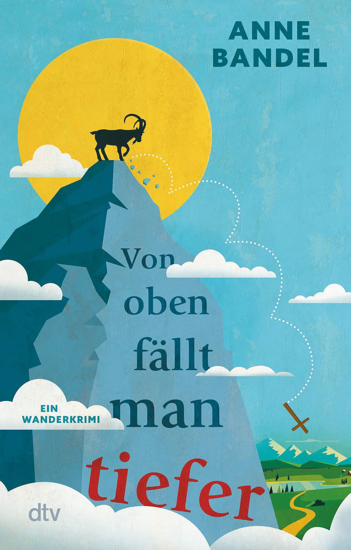 Buchcover von 'Von oben fällt man tiefer' - Taschenbuch von Anne Bandel