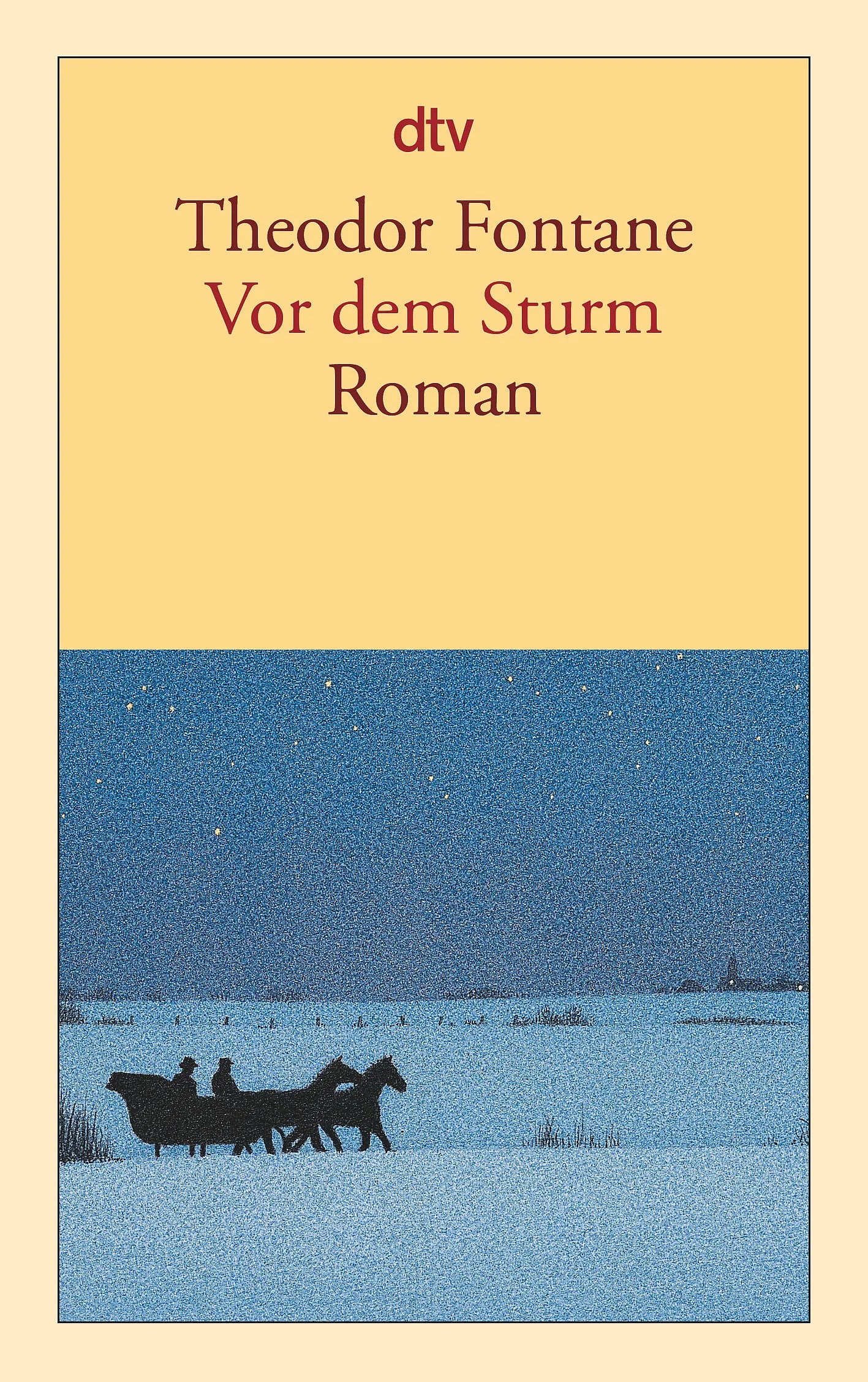 Buchcover von 'Vor dem Sturm' - Taschenbuch von Theodor Fontane