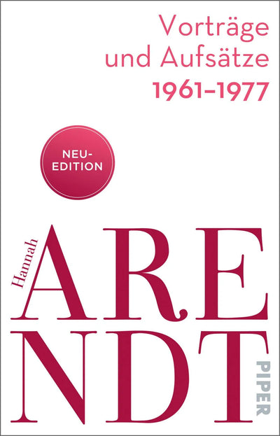 Vorträge und Aufsätze 1961–1977