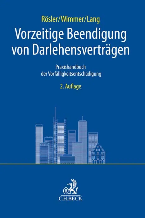 Buchcover von 'Vorzeitige Beendigung von Darlehensverträgen' - Gebundene Ausgabe von Patrick Rösler