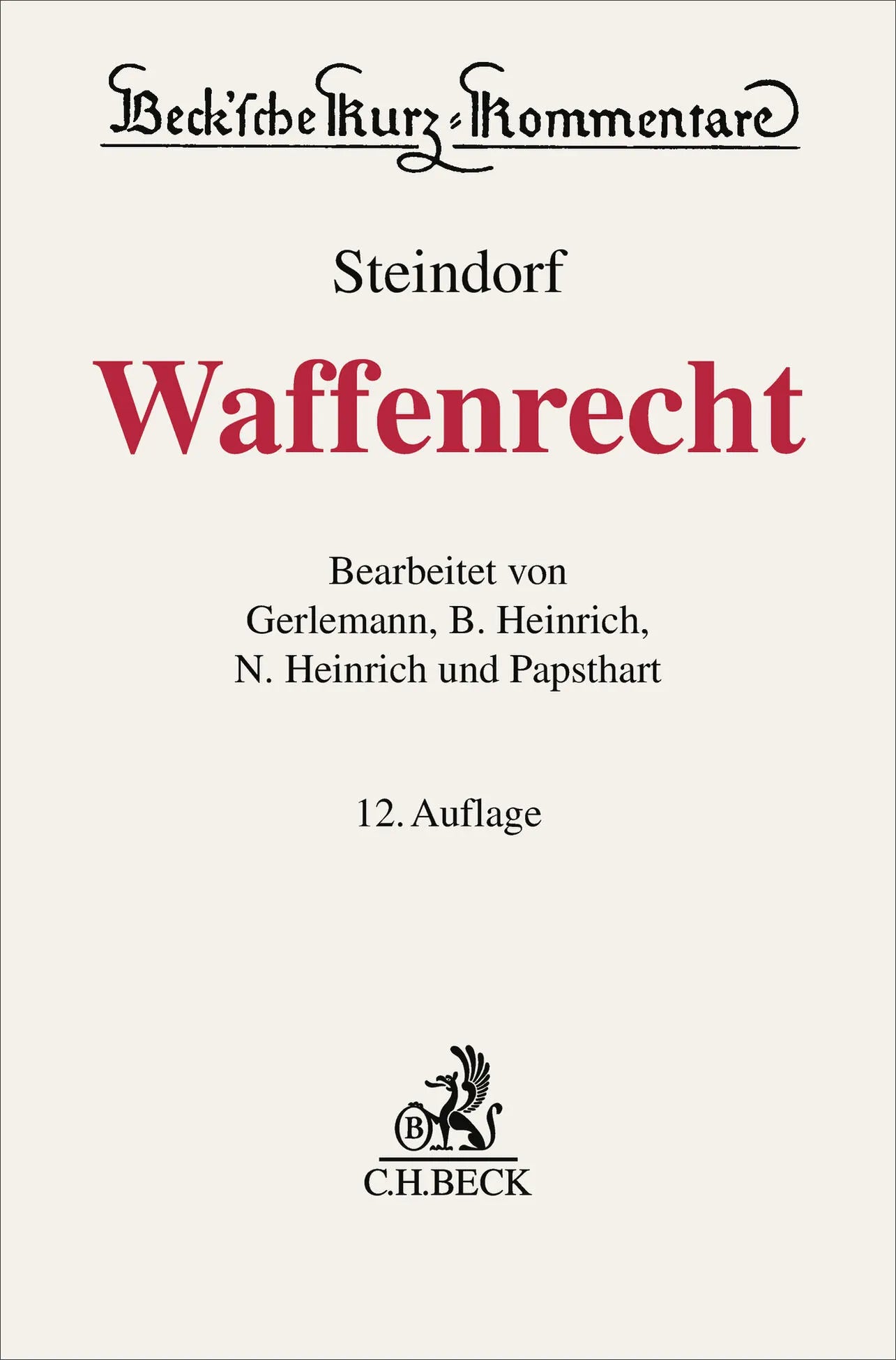 Cover: Waffenrecht (Hardcover) von Jörg-Henning Gerlemann