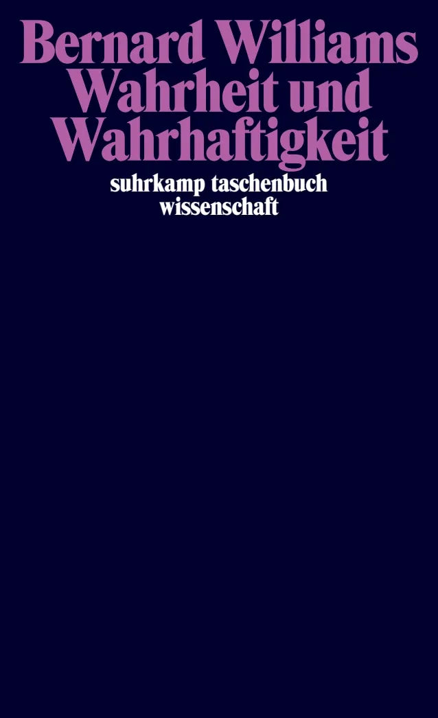 Buchcover von 'Wahrheit und Wahrhaftigkeit' - Taschenbuch von Bernard Williams