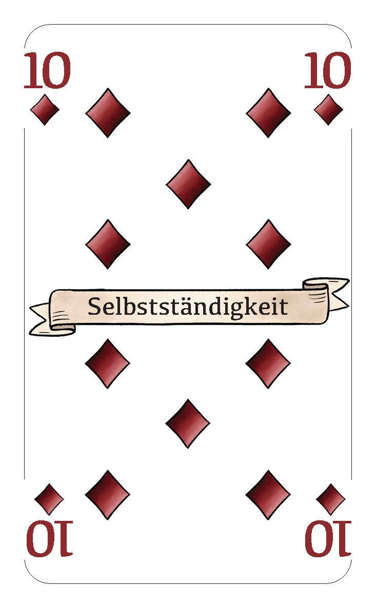 Wahrsagen mit Skatkarten – Ansicht